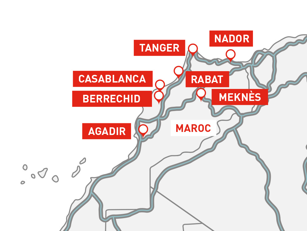 Map Maroc